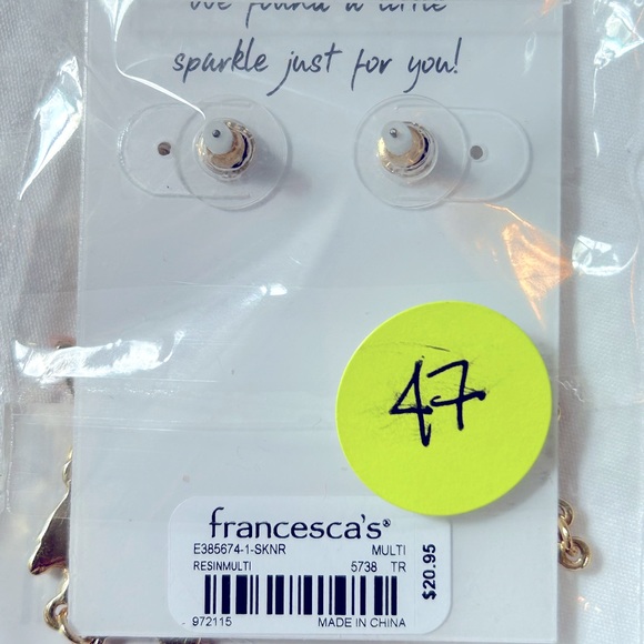 Layne Linear Butterfly Earrings - Picture 3 of 3